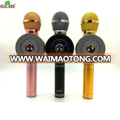 portable cheap professional home cordless mini karaoke microphone,wireless mike for karaoke ws-668