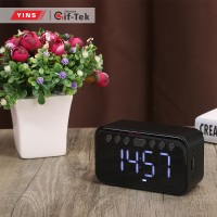 Wireless Charging Alarm Clock FM Radio Bluetooths Speaker with Microphone